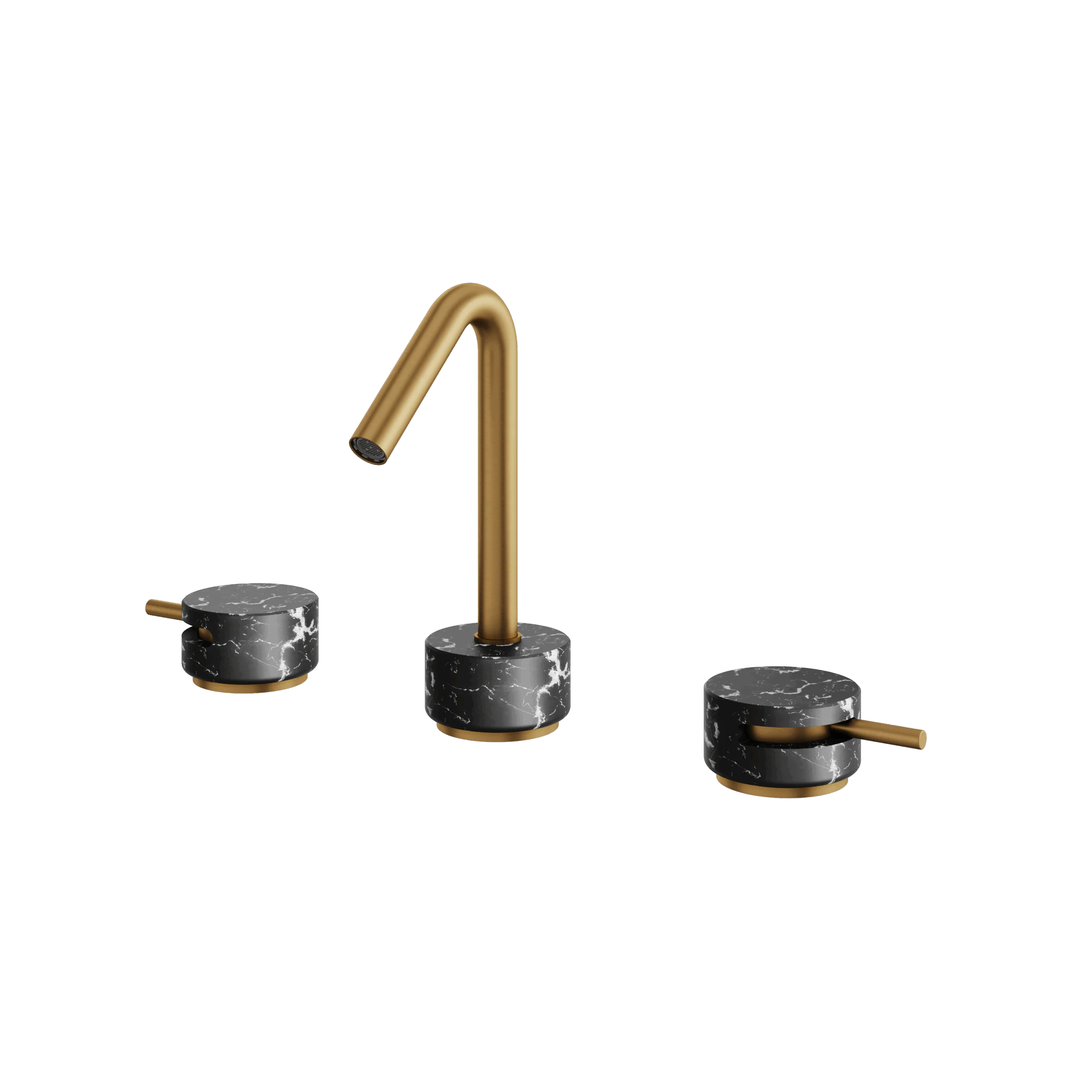 Aquabrass Marmo 8" cc Lavatory Faucet - Marquina - Image 3