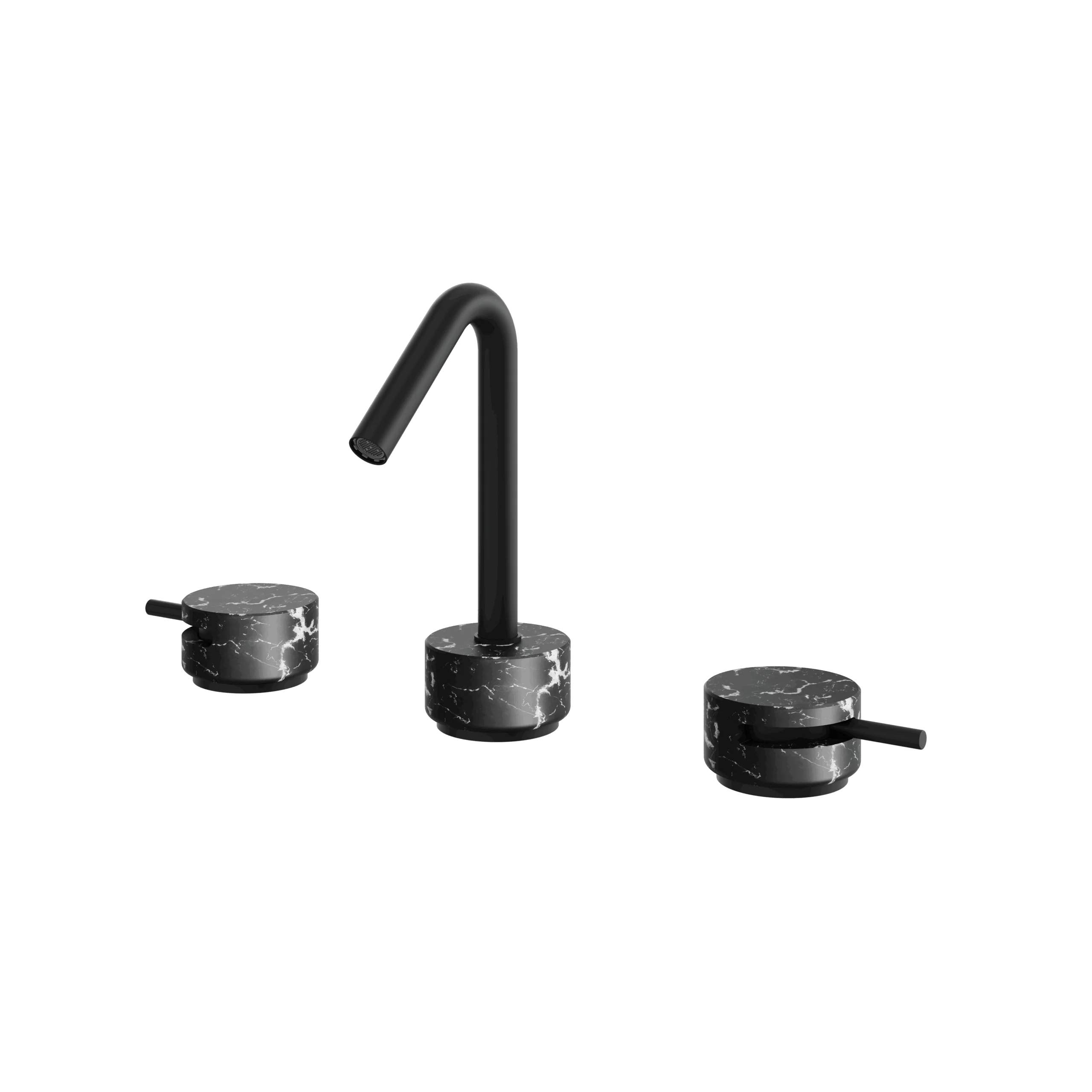 Aquabrass Marmo 8" cc Lavatory Faucet - Marquina - Image 4