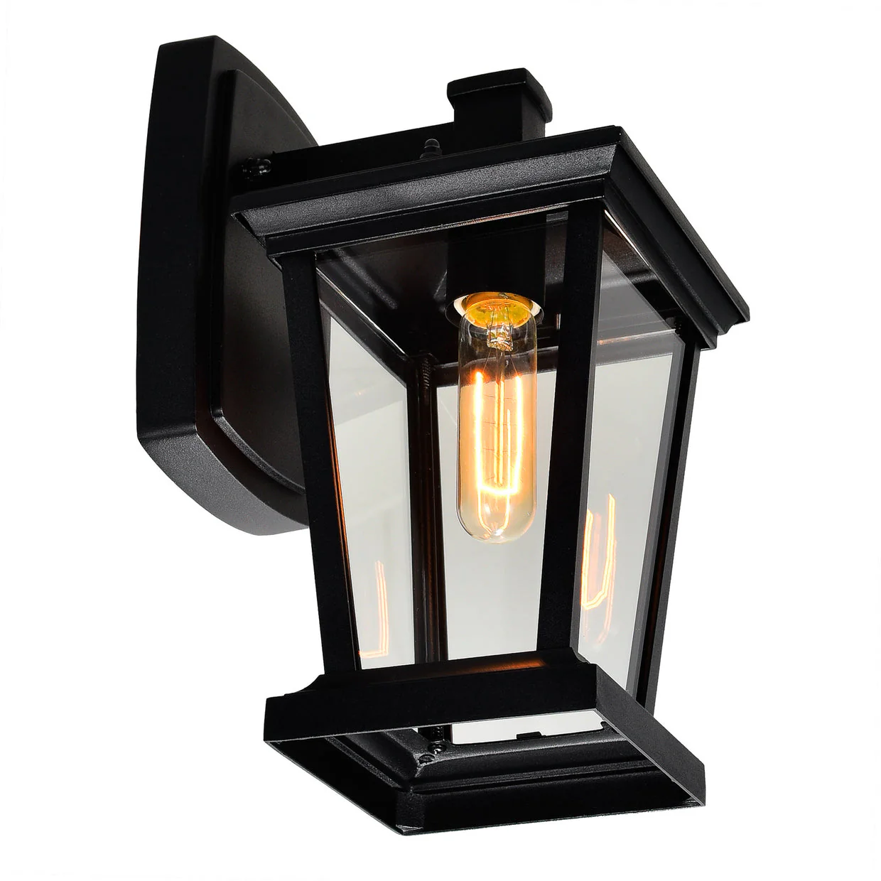 CWI Lighting Leawood 1 Light 7" Outdoor Wall Light - Black - Image 4