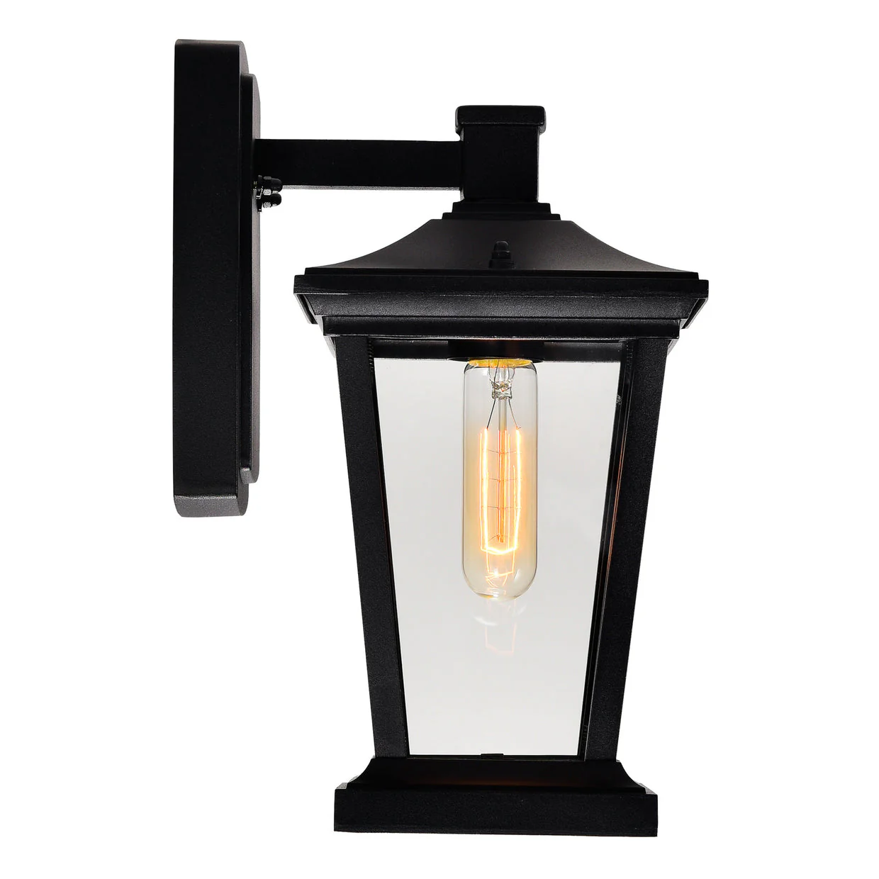 CWI Lighting Leawood 1 Light 7" Outdoor Wall Light - Black - Image 5
