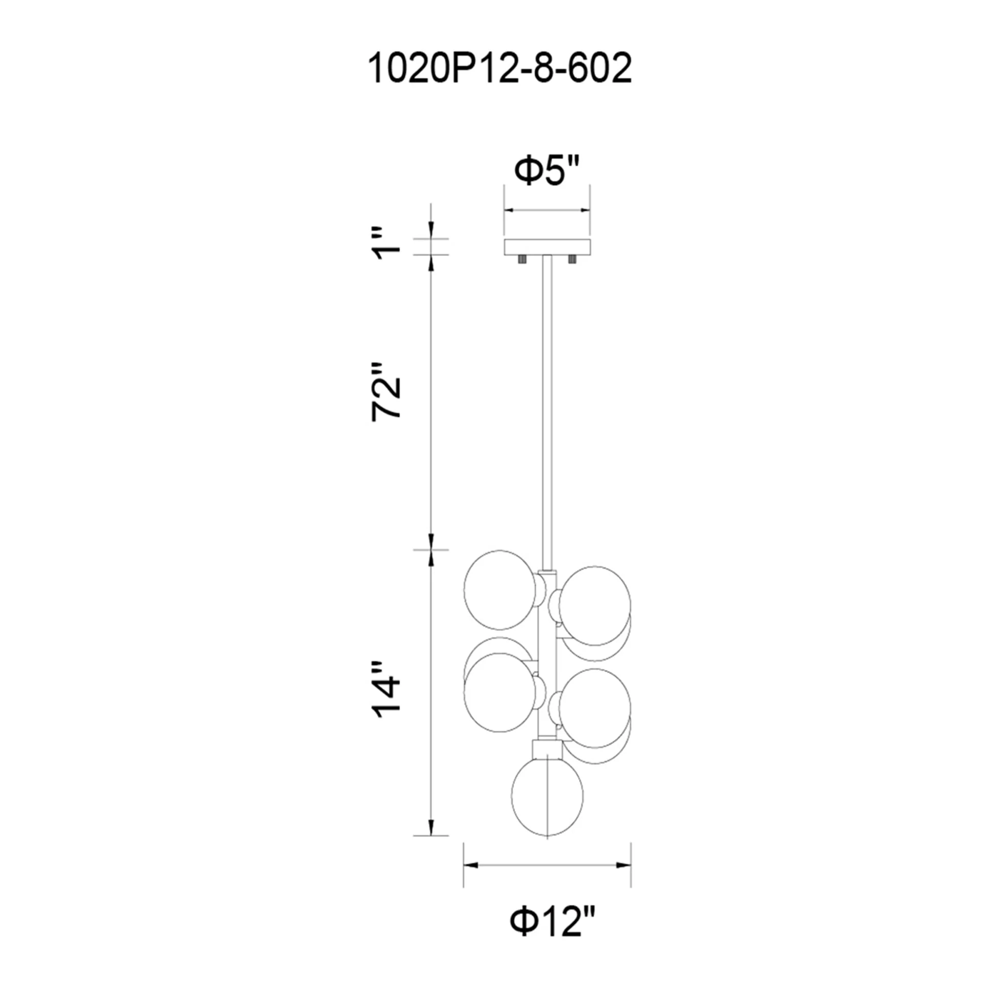 CWI Lighting Arya 8 Light Pendant - Image 6