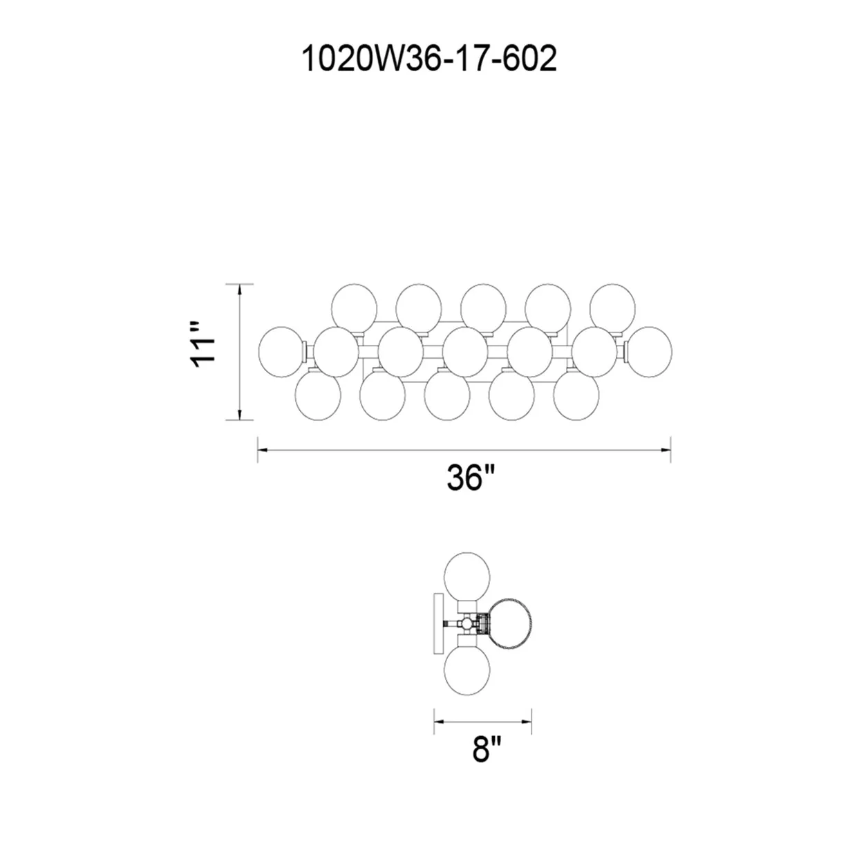 CWI Lighting Arya 17 Light Wall Sconce - Image 6