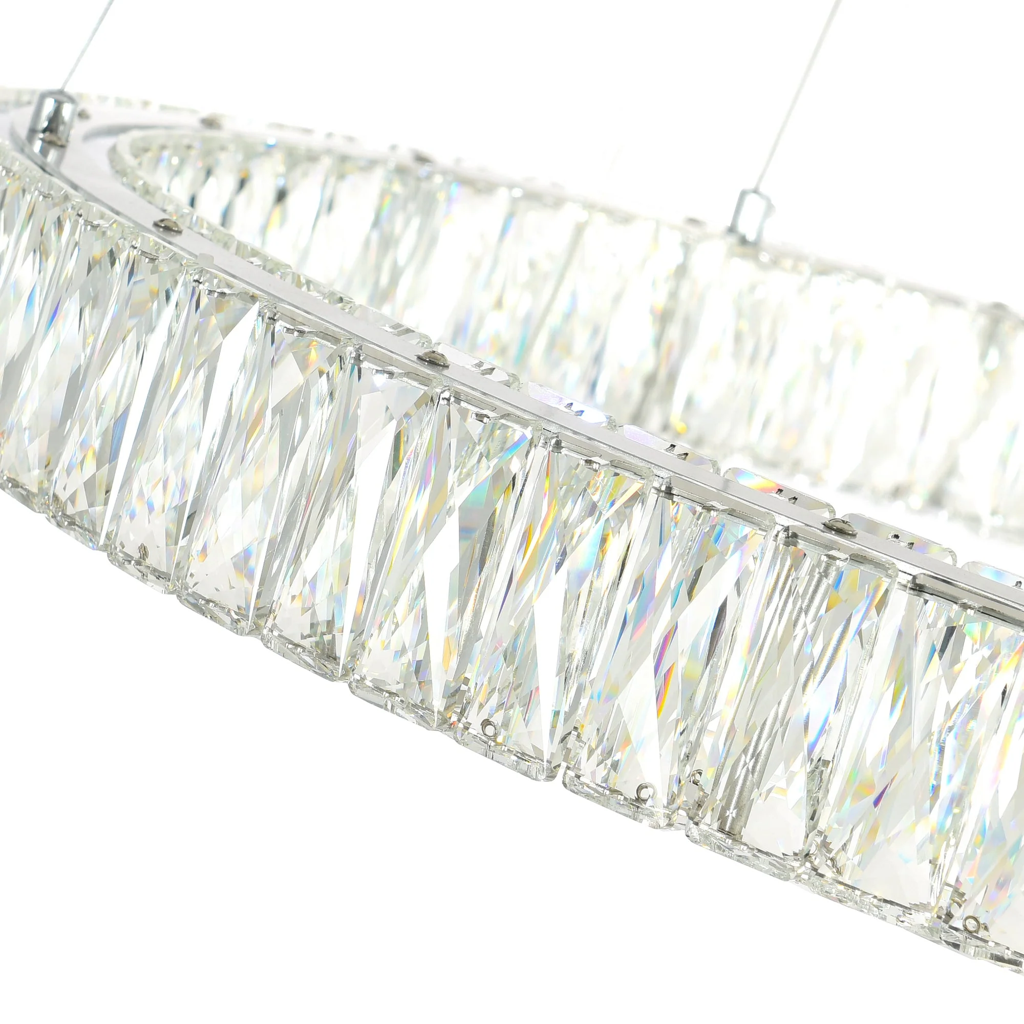 CWI Lighting Madeline Integrated LED 32" Chandelier - Chrome - Image 3