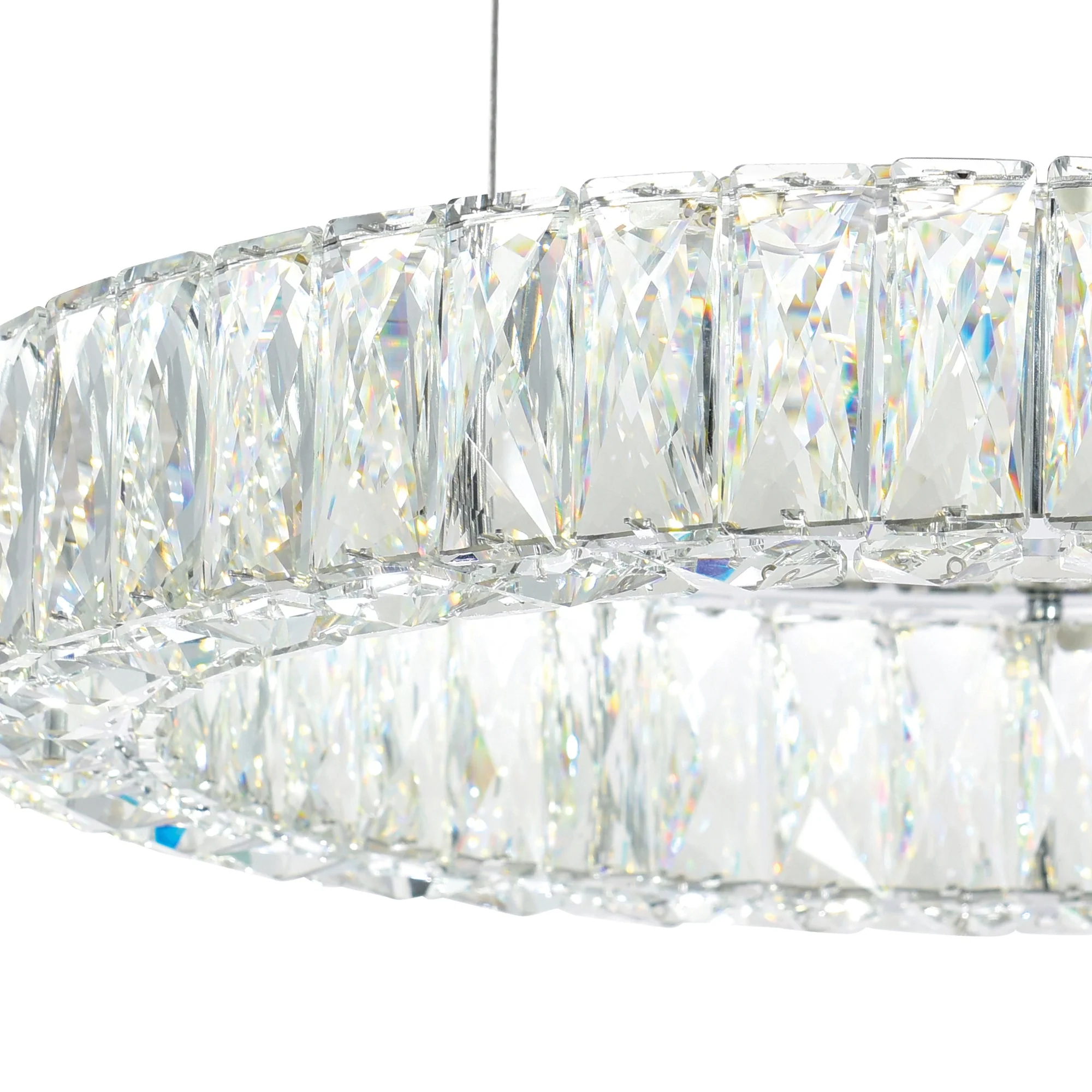 CWI Lighting Madeline Integrated LED 32" Chandelier - Chrome - Image 4
