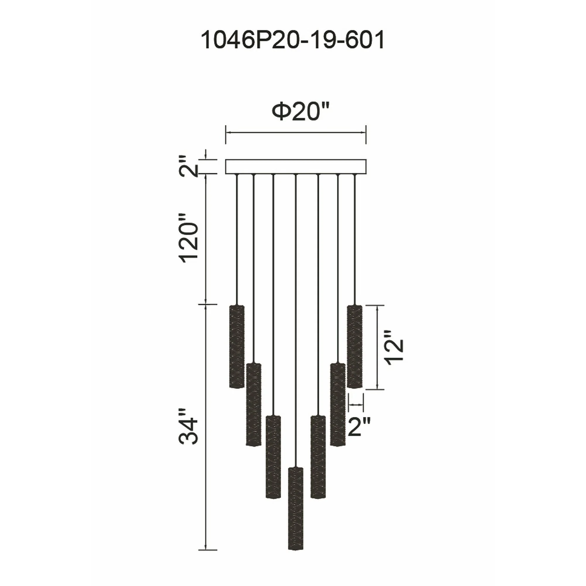 CWI Lighting Celina Integrated LED 20" 19 Pendant Chandelier - Chrome - Image 6