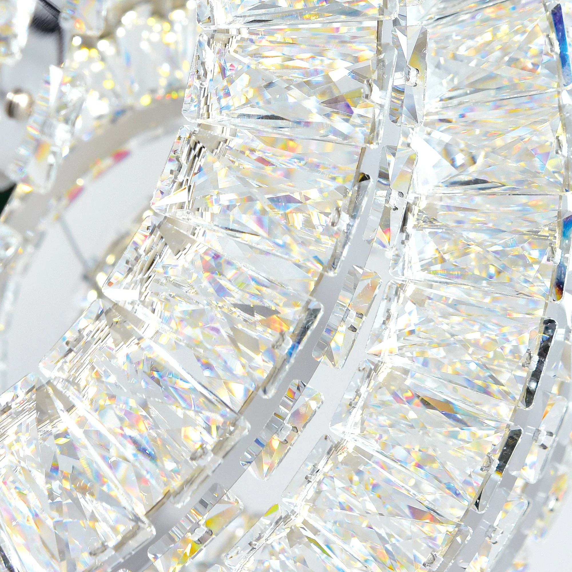 CWI Lighting Celina Integrated LED 26" 5 Ring Chandelier - Chrome - Image 5