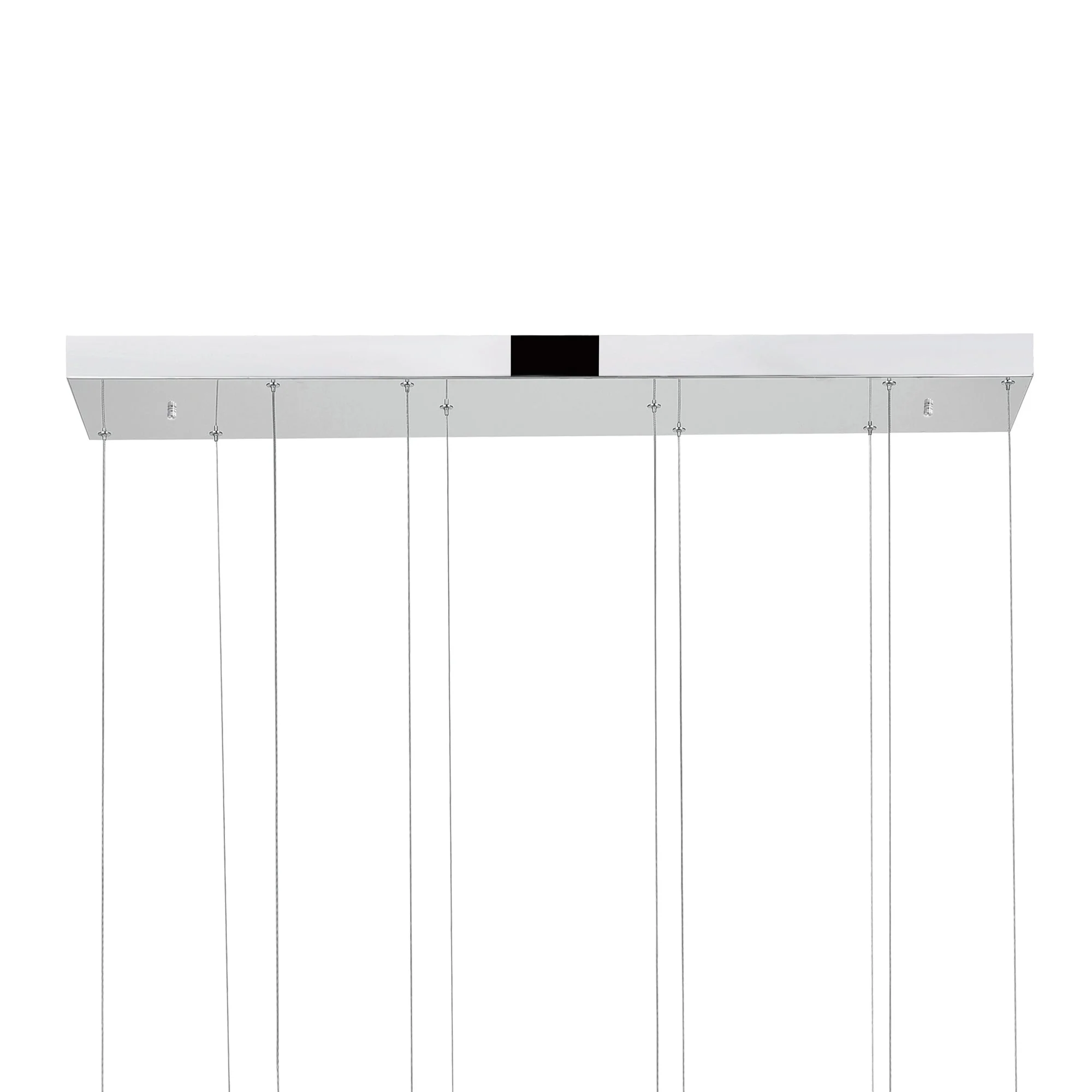 CWI Lighting Celina Integrated LED 43" 5 Ring Chandelier - Chrome - Image 5