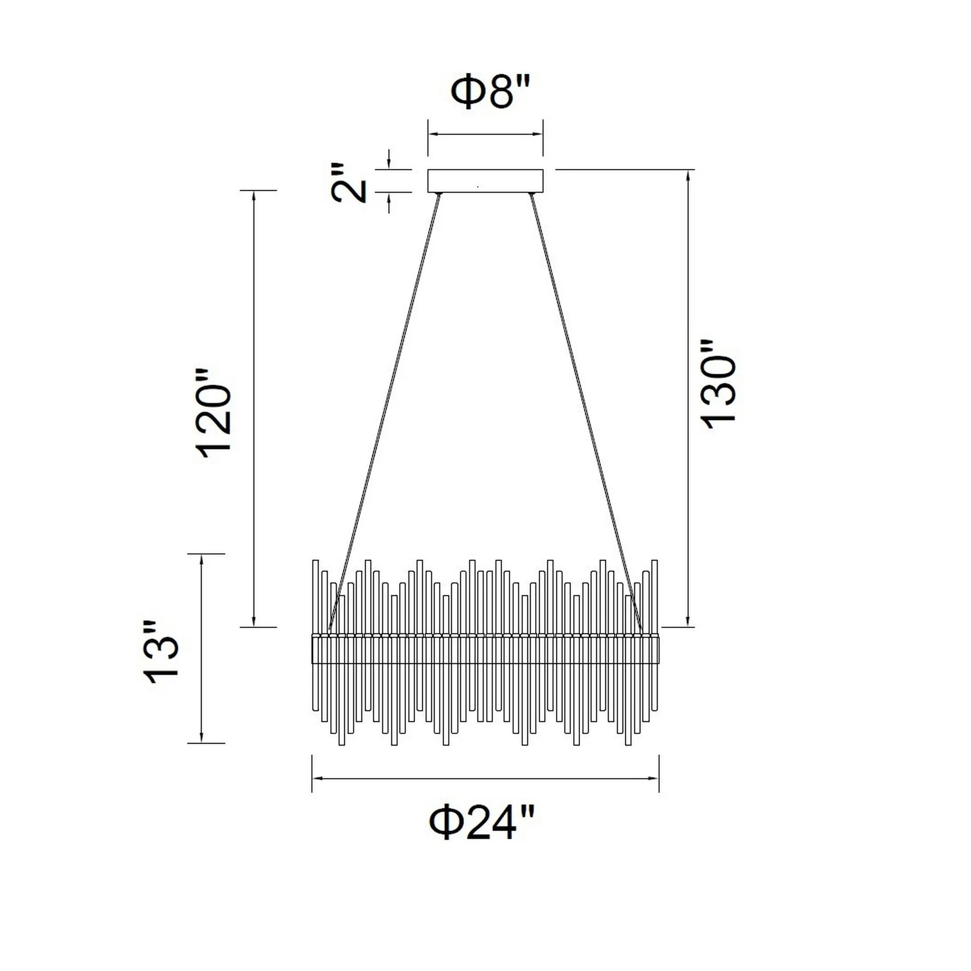 CWI Lighting Genevieve Integrated LED 24" Chandelier - Medallion Gold - Image 6