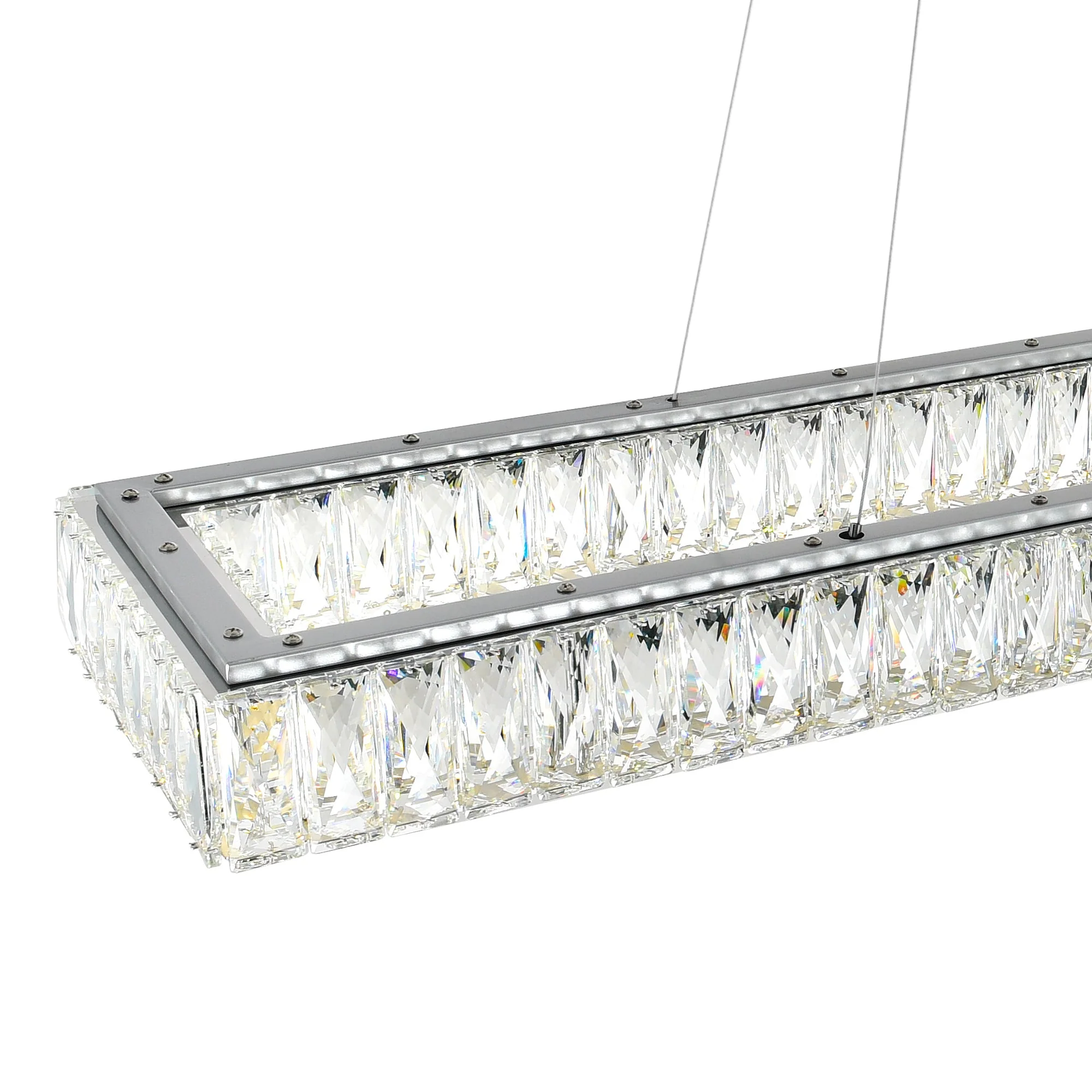 CWI Lighting Felicity Integrated LED 2-Tier Chandelier - Chrome - Image 4