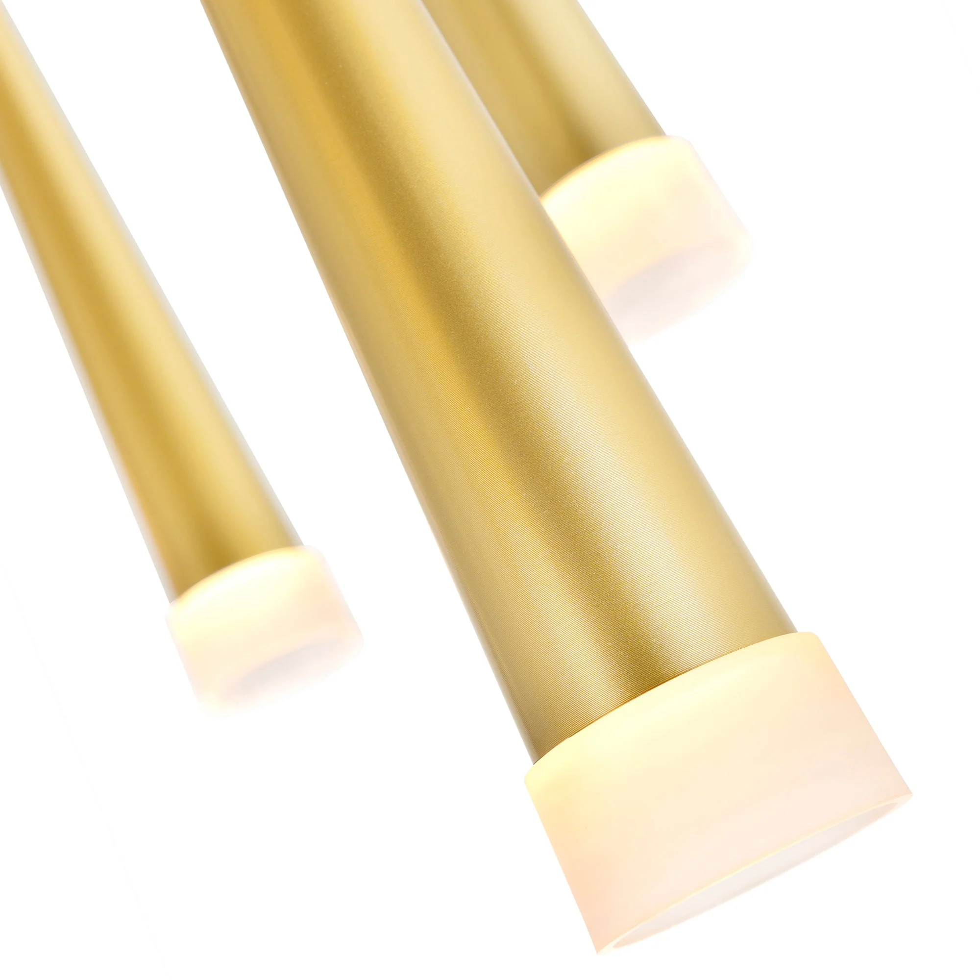 CWI Lighting Andes Integrated LED Multi Light Pendant - Satin Gold - Image 4