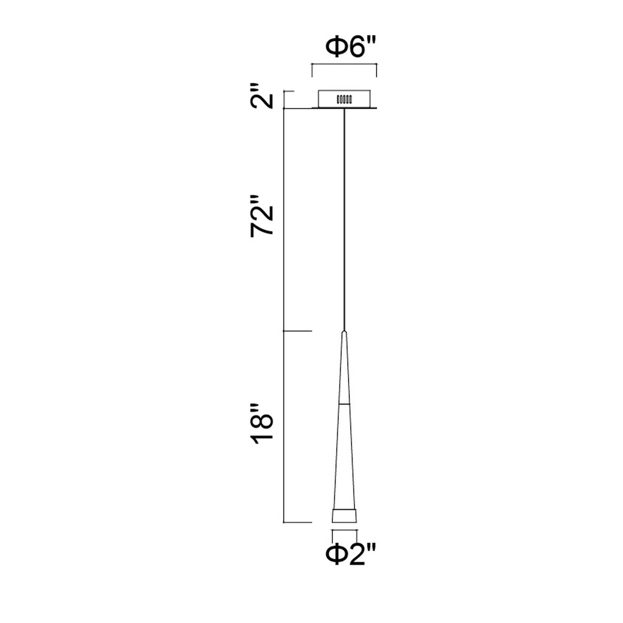 CWI Lighting Andes Integrated LED Down Mini Pendant - Satin - Image 4