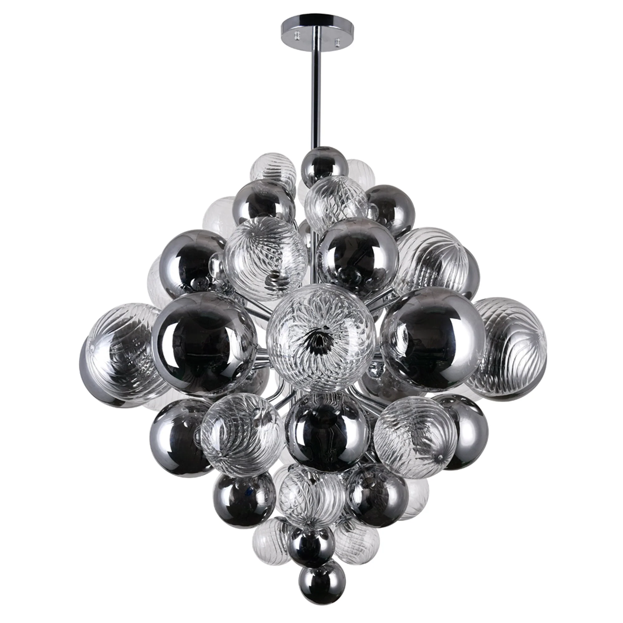 CWI Lighting Pallocino 27 Light 36" Chandelier - Chrome - Image 5