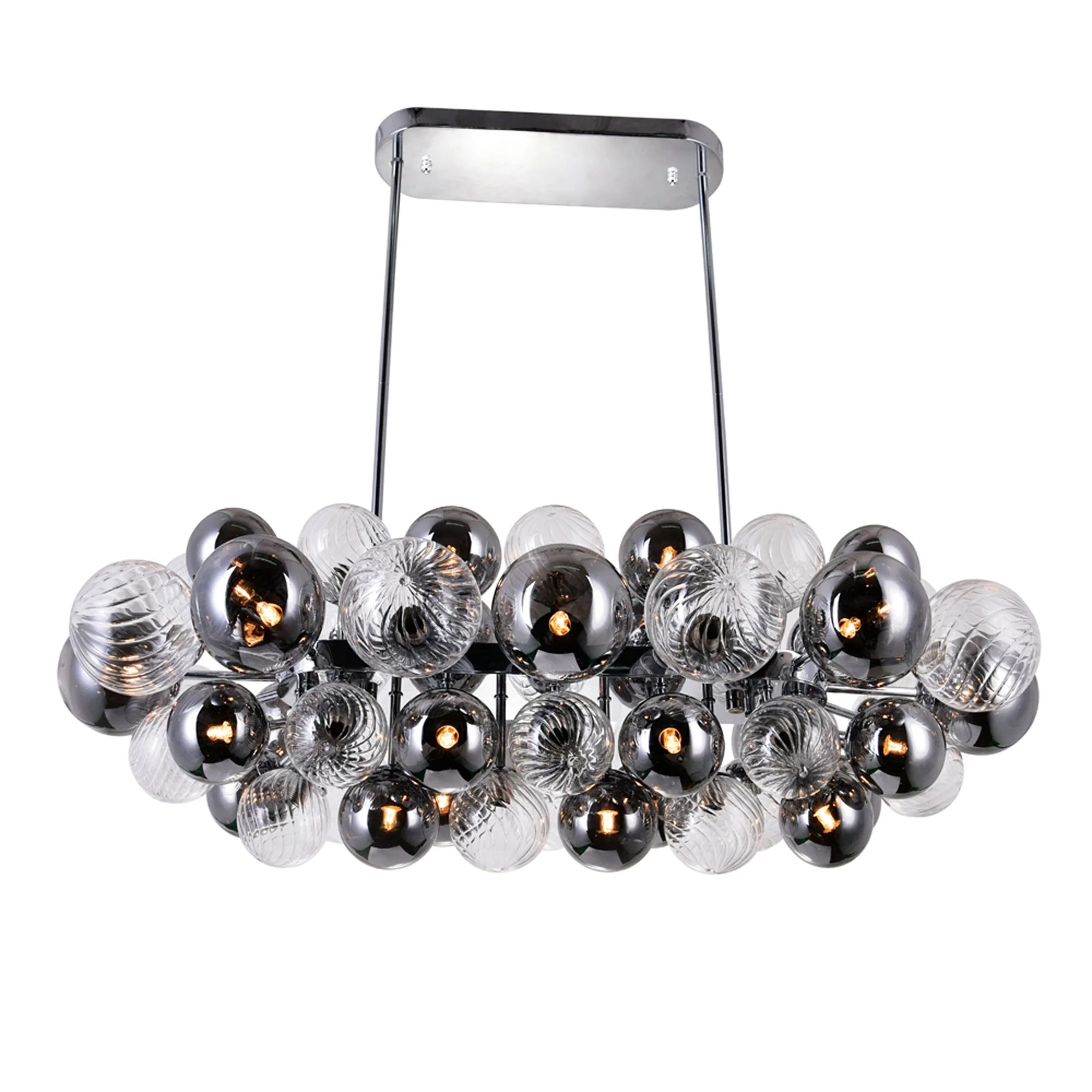 CWI Lighting Pallocino 27 Light 39" Chandelier - Chrome - Image 3
