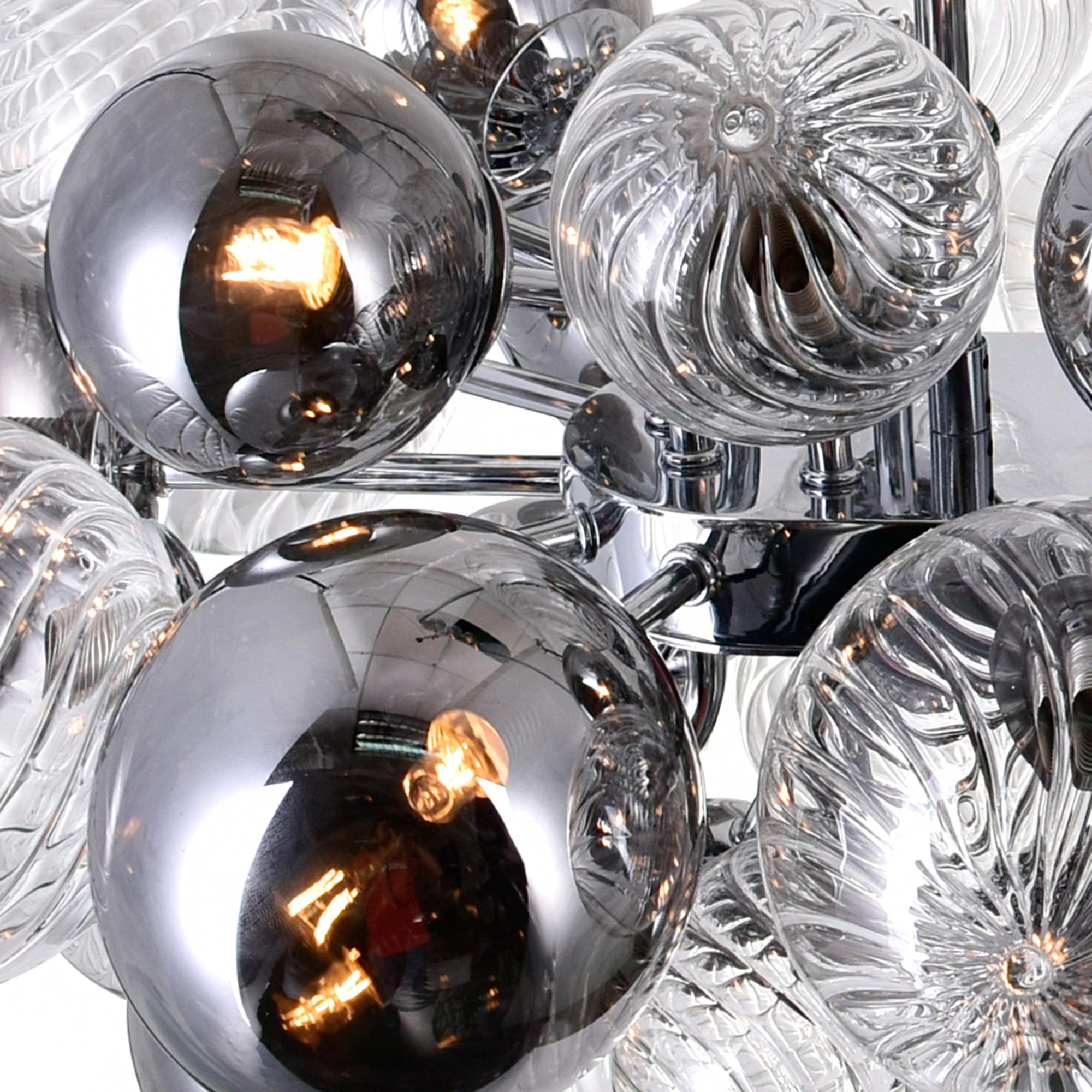 CWI Lighting Pallocino 27 Light 39" Chandelier - Chrome - Image 5