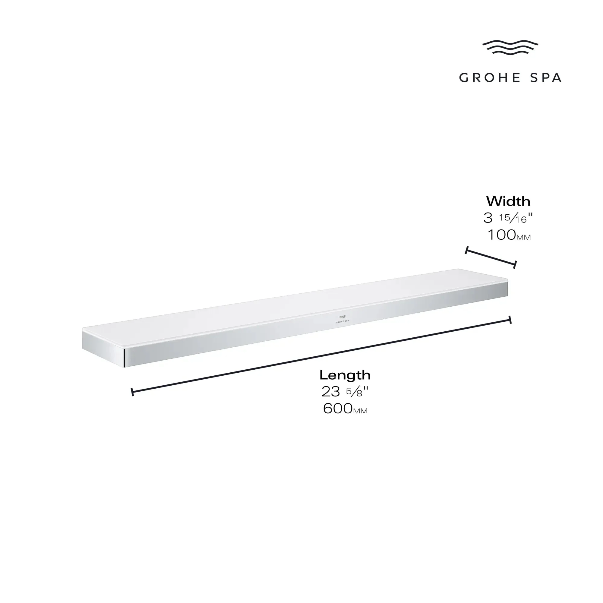 Grohe Allure 14 3/16 Shelf - Image 6